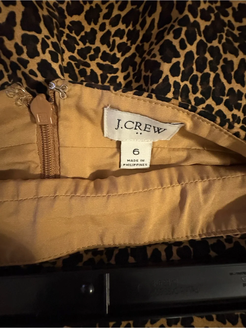J. Crew Leopard Print Pencil Skirt in Brown and Black